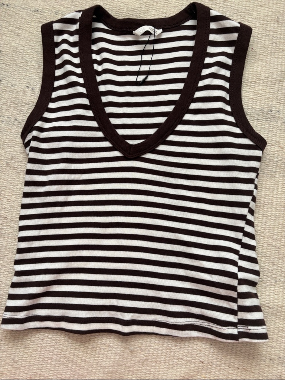 Zara Stripe cropped tank